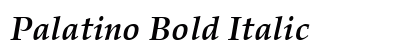 Palatino Bold Italic preview
