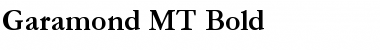 Garamond MT Bold Font Garamond MT Bold Font