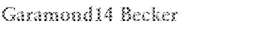 Download Garamond14 Becker Font Download Garamond14 Becker Font