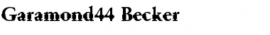 Garamond44 Becker Font