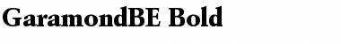 GaramondBE Bold Font