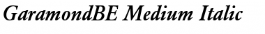 GaramondBE-Medium Font