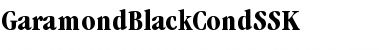 GaramondBlackCondSSK Font