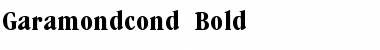 Garamondcond Bold Font