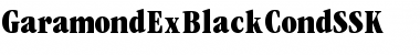 GaramondExBlackCondSSK Regular Font