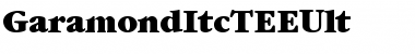 GaramondItcTEEUlt Regular Font