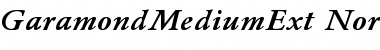 GaramondMediumExt-Normal-Italic Regular Font