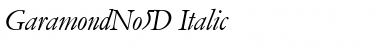 GaramondNo5D Italic Font