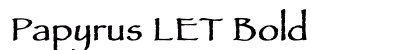 Papyrus LET Bold preview