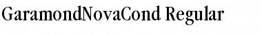 GaramondNovaCond Regular Font GaramondNovaCond Regular Font