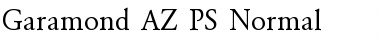 Download Garamond_A.Z_PS Font