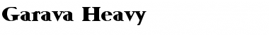 Garava Heavy Font