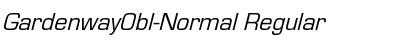 GardenwayObl-Normal Regular Font