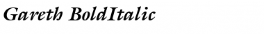 Gareth BoldItalic Font