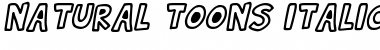 Natural Toons Italic Font