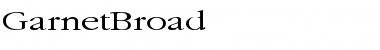 GarnetBroad Regular Font