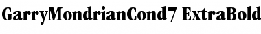 GarryMondrianCond7 Font