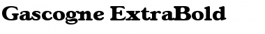 Gascogne-ExtraBold Regular Font