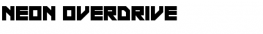 Neon Overdrive Regular Font Neon Overdrive Regular Font