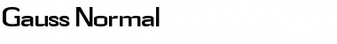 Gauss Normal Font