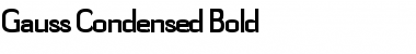 Gauss-Condensed Bold Font