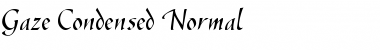 Gaze Condensed Normal Font