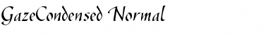 GazeCondensed Normal Font