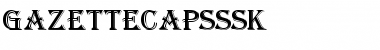 GazetteCapsSSK Regular Font