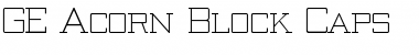 Download GE Acorn Block Caps Font Download GE Acorn Block Caps Font