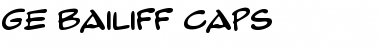 GE Bailiff Caps Regular Font