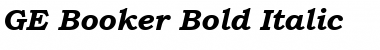 GE Booker Font