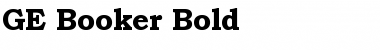 GE Booker Font