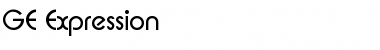 GE Expression Regular Font GE Expression Regular Font