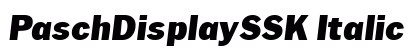 PaschDisplaySSK Italic preview