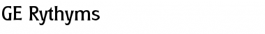 GE Rythyms Regular Font GE Rythyms Regular Font
