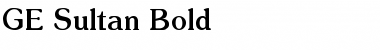 Download GE Sultan Font