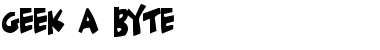Download Geek a byte Font Download Geek a byte Font