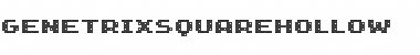 GenetrixSquareHollow Font