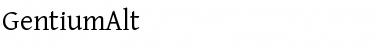 GentiumAlt Font