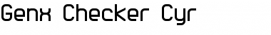 Genx Checker Cyr Regular Font