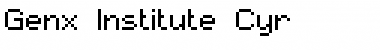 Download Genx Institute Cyr Font Download Genx Institute Cyr Font