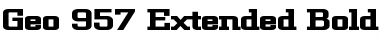 Geo 957 Extended Font