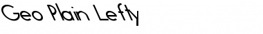 Download Geo Plain Lefty Font Download Geo Plain Lefty Font
