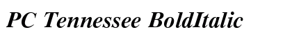 PC Tennessee BoldItalic Preview