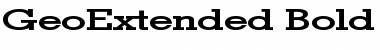 GeoExtended Font