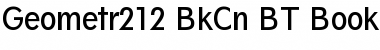 Geometr212 BkCn BT Font