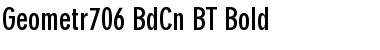 Geometr706 BdCn BT Font