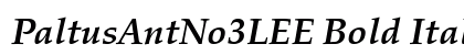 PaltusAntNo3LEE Bold Italic preview