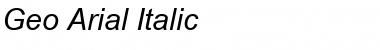 Geo_Arial Italic Font Geo_Arial Italic Font