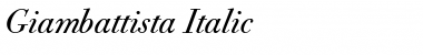 Giambattista Italic Font